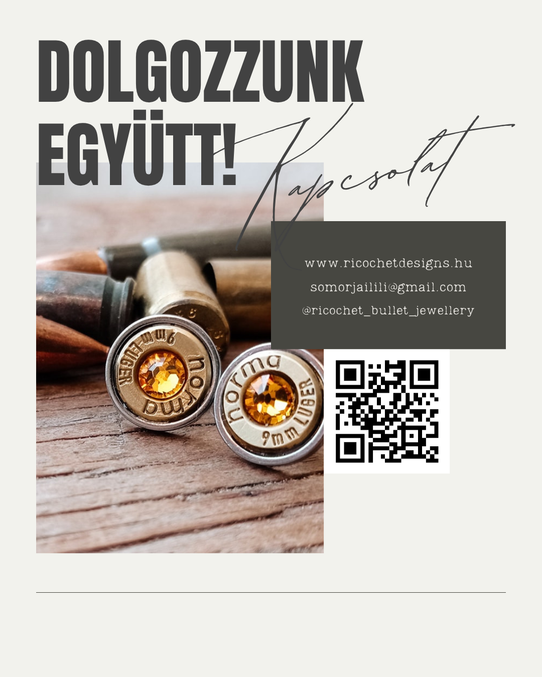 Ricochet Designs brochure contact page