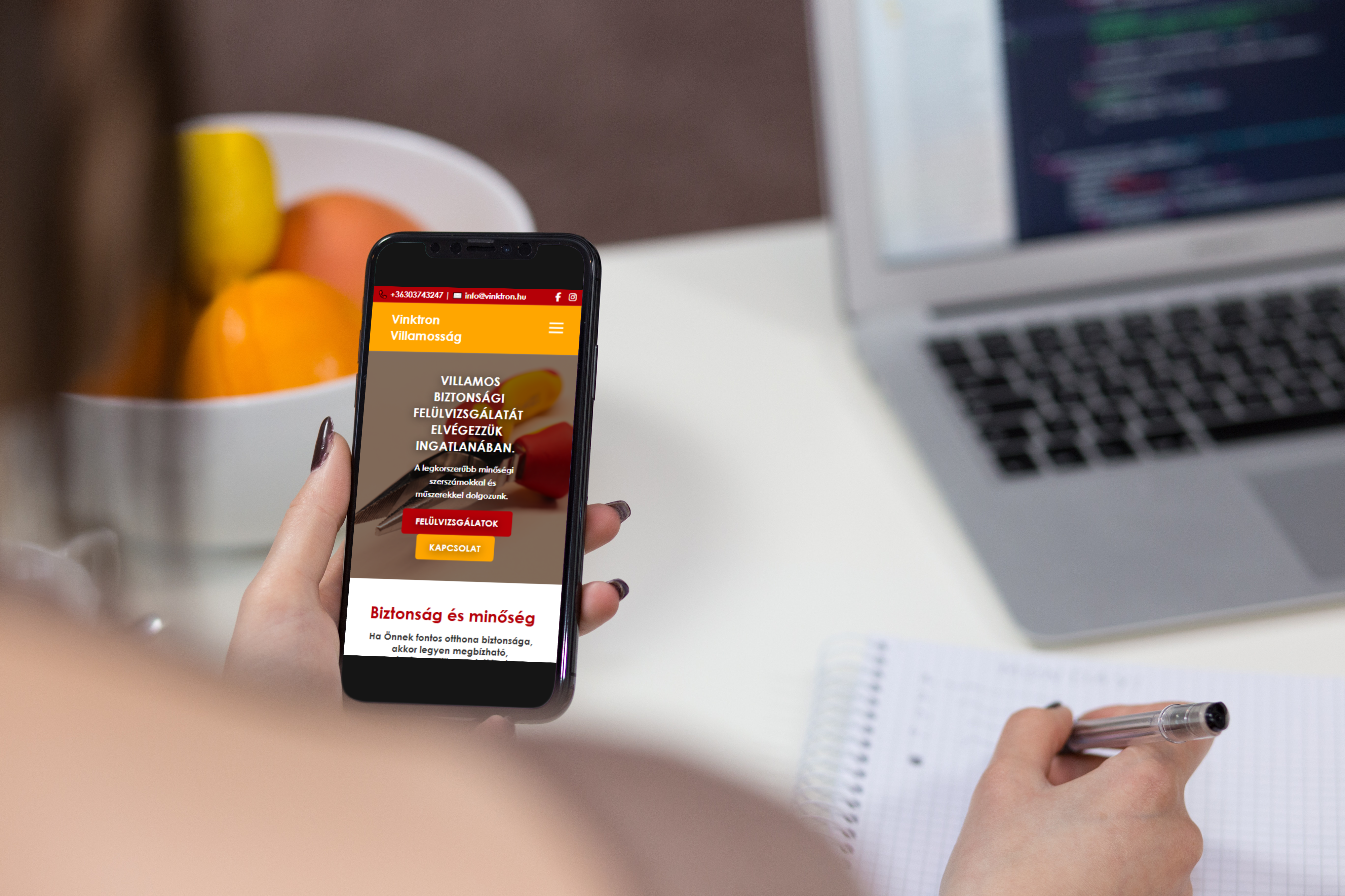 vinktron.hu – kisvállalkozói weboldal
